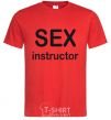 Men's T-Shirt SEX INSTRUCTOR red фото