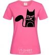 Women's T-shirt ANGRY CAT heliconia фото