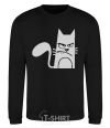 Sweatshirt ANGRY CAT black фото