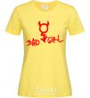 Women's T-shirt BAD GIRL Devil cornsilk фото