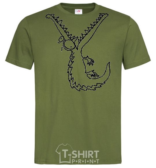 Men's T-Shirt CROCODILE millennial-khaki фото
