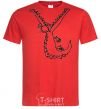 Men's T-Shirt CROCODILE red фото