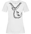 Women's T-shirt CROCODILE White фото