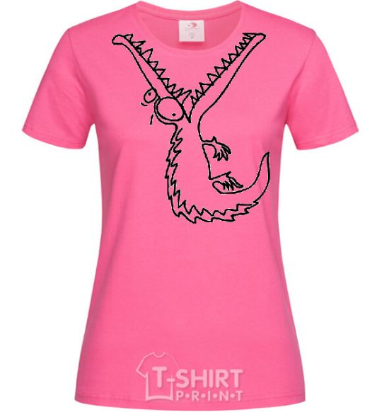Women's T-shirt CROCODILE heliconia фото