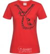 Women's T-shirt CROCODILE red фото