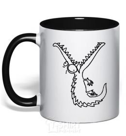 Mug with a colored handle