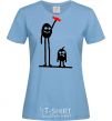 Women's T-shirt GIVE ME A CANDY! sky-blue фото