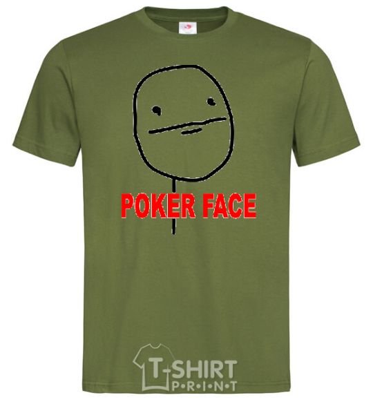 Men's T-Shirt POKER FACE millennial-khaki фото