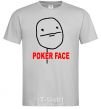 Men's T-Shirt POKER FACE grey фото