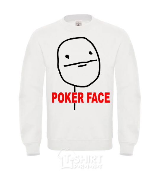 Sweatshirt POKER FACE White фото