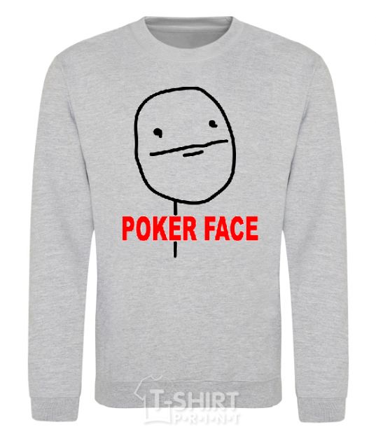 Sweatshirt POKER FACE sport-grey фото