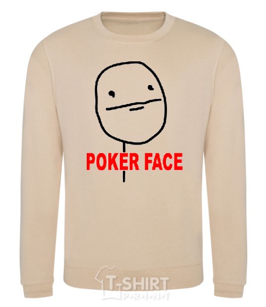 Sweatshirt POKER FACE sand фото