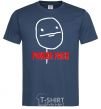 Men's T-Shirt POKER FACE navy-blue фото