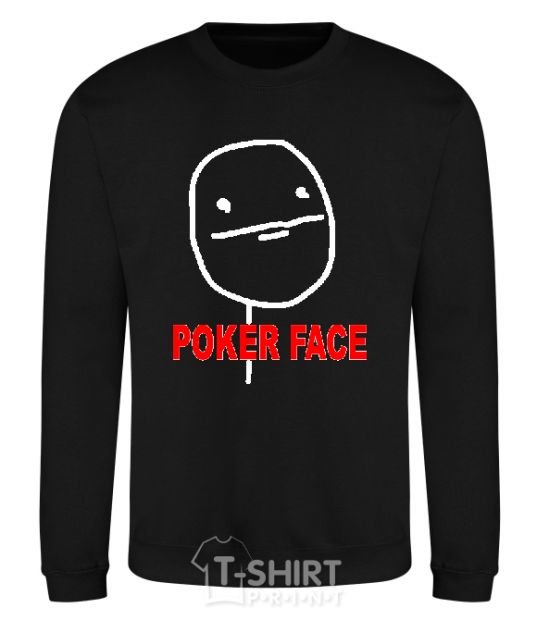 Sweatshirt POKER FACE black фото