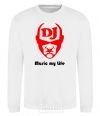 Sweatshirt MUSIC IS LIFE White фото