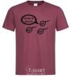 Men's T-Shirt READY TO ATTACK burgundy фото