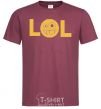 Men's T-Shirt LOL burgundy фото