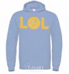 Men`s hoodie LOL sky-blue фото