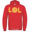 Men`s hoodie LOL bright-red фото