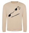 Sweatshirt I HATE COMPETITION sand фото