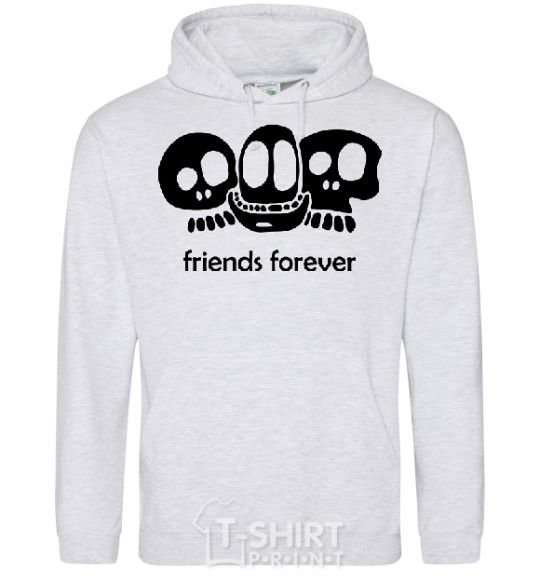 Men`s hoodie FRIENDS FOREVER sport-grey фото