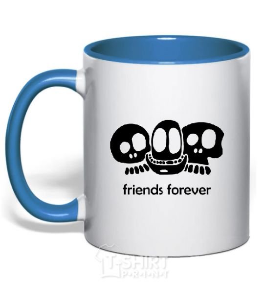 Чашка с цветной ручкой FRIENDS FOREVER Ярко-синий фото