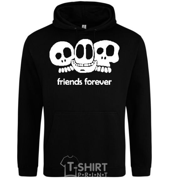 Men`s hoodie FRIENDS FOREVER black фото