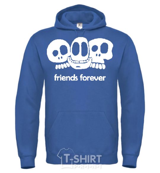 Men`s hoodie FRIENDS FOREVER royal фото