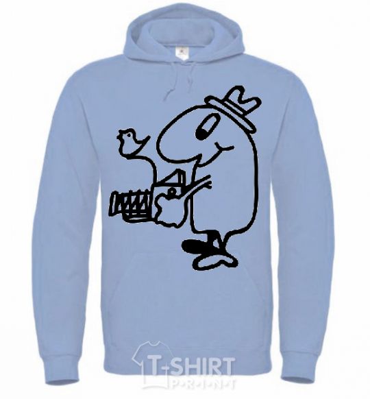 Men`s hoodie PHOTOGRAPHER sky-blue фото