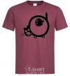 Men's T-Shirt WHO ATE THE FISH? burgundy фото