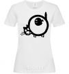 Women's T-shirt WHO ATE THE FISH? White фото