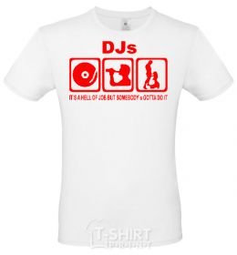 Men's T-Shirt IT's A HELL OF JOB ... White фото