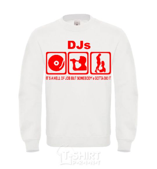 Sweatshirt IT's A HELL OF JOB ... White фото