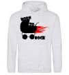 Men`s hoodie BORN TO ROCK sport-grey фото