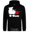 Men`s hoodie BORN TO ROCK black фото