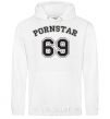 Men`s hoodie PORNSTAR 69 inscription White фото