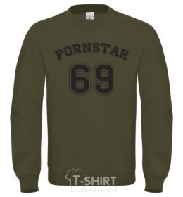 Sweatshirt PORNSTAR 69 inscription sand фото