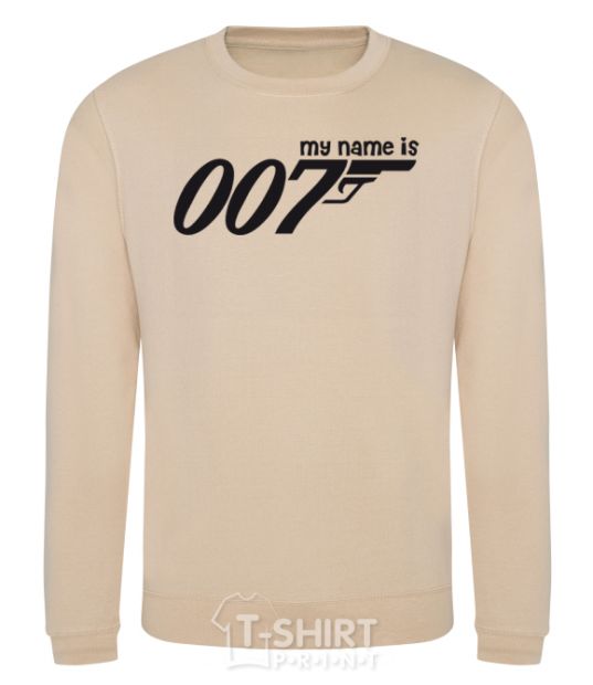 Sweatshirt MY NAME IS 007 sand фото