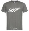 Men's T-Shirt MY NAME IS 007 dark-grey фото
