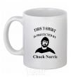 Ceramic mug ... PROTECTED BY CHUCK NORRIS White фото