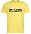 Men's T-Shirt I'M FAMOUS cornsilk фото