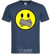 Men's T-Shirt DON'T SMILE navy-blue фото