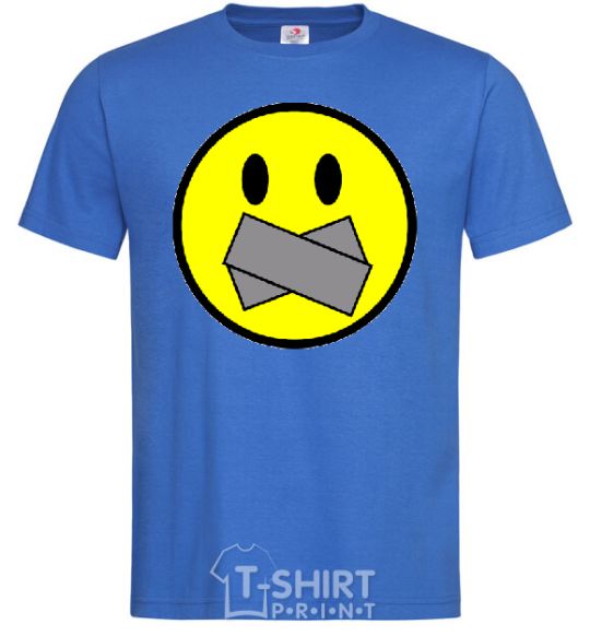 Мужская футболка DON'T SMILE Ярко-синий фото