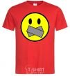Men's T-Shirt DON'T SMILE red фото