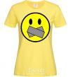 Women's T-shirt DON'T SMILE cornsilk фото