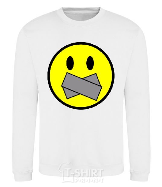 Sweatshirt DON'T SMILE White фото