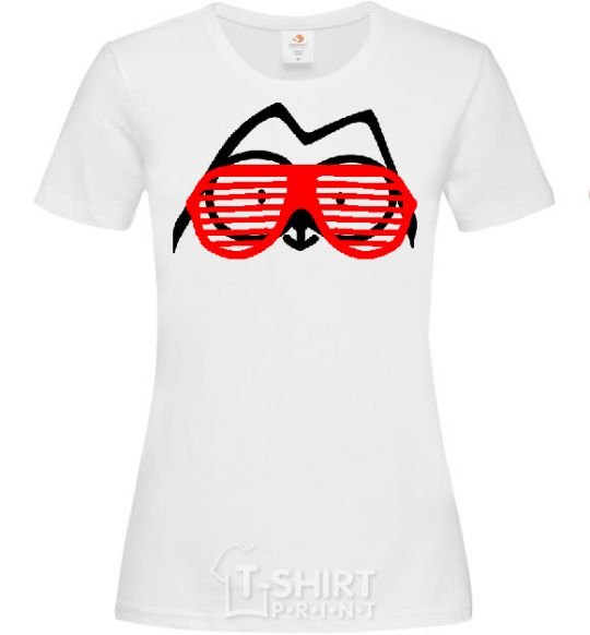 Женская футболка SIMON'S CAT в очках Белый фото
