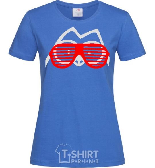 Женская футболка SIMON'S CAT в очках Ярко-синий фото