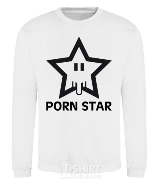 Sweatshirt PORN STAR White фото