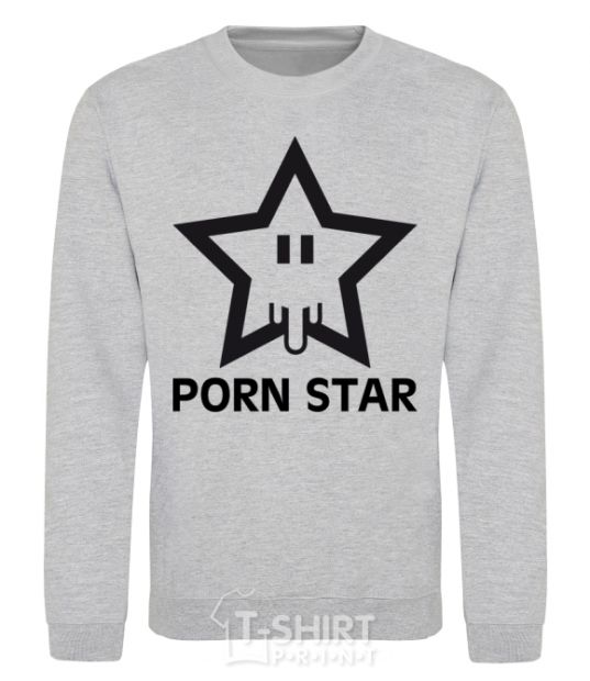 Sweatshirt PORN STAR sport-grey фото